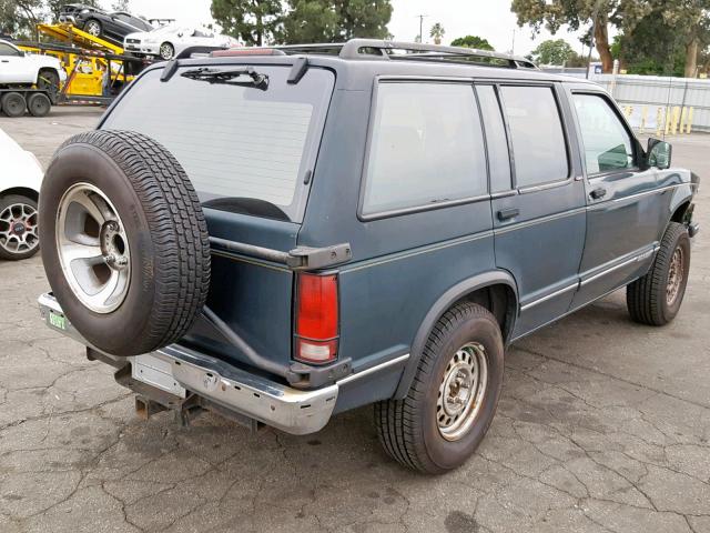 1GNDT13W6R2169883 - 1994 CHEVROLET BLAZER S10 GREEN photo 4