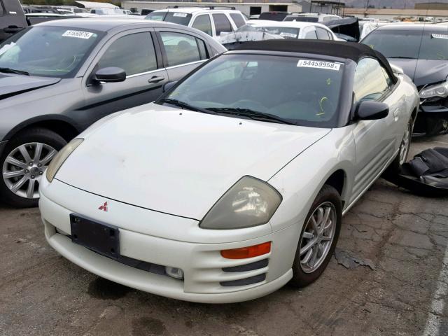 4A3AE45G91E181846 - 2001 MITSUBISHI ECLIPSE SP WHITE photo 2