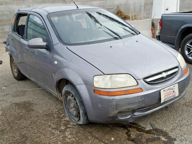 KL1TD66697B748669 - 2007 CHEVROLET AVEO BASE Gümüş foto 1