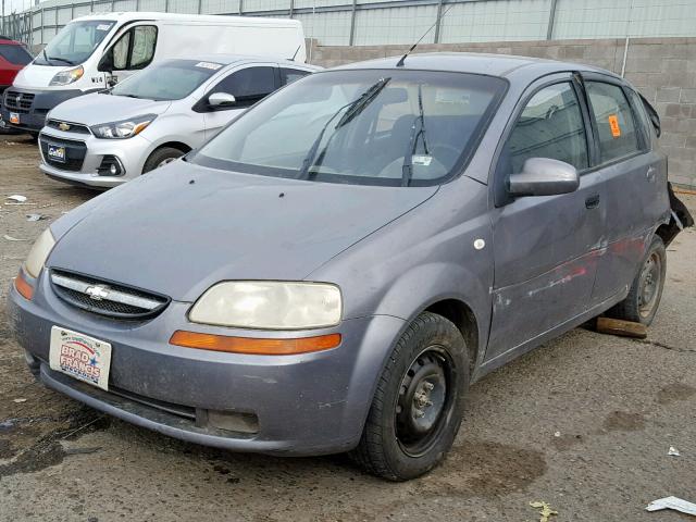 KL1TD66697B748669 - 2007 CHEVROLET AVEO BASE Gümüş foto 2