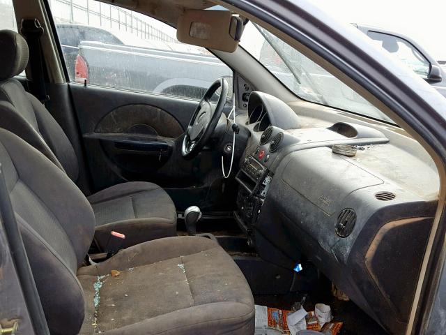 KL1TD66697B748669 - 2007 CHEVROLET AVEO BASE Gümüş foto 5