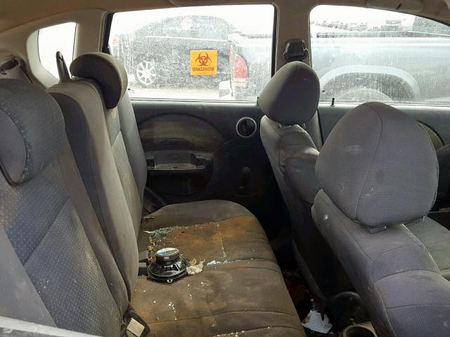 KL1TD66697B748669 - 2007 CHEVROLET AVEO BASE Gümüş foto 6