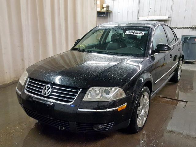 WVWAD63B05E000356 - 2005 VOLKSWAGEN PASSAT GLS BLACK photo 2