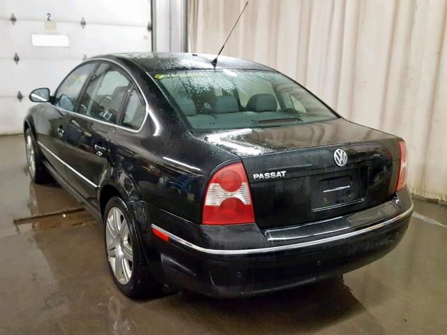 WVWAD63B05E000356 - 2005 VOLKSWAGEN PASSAT GLS BLACK photo 3