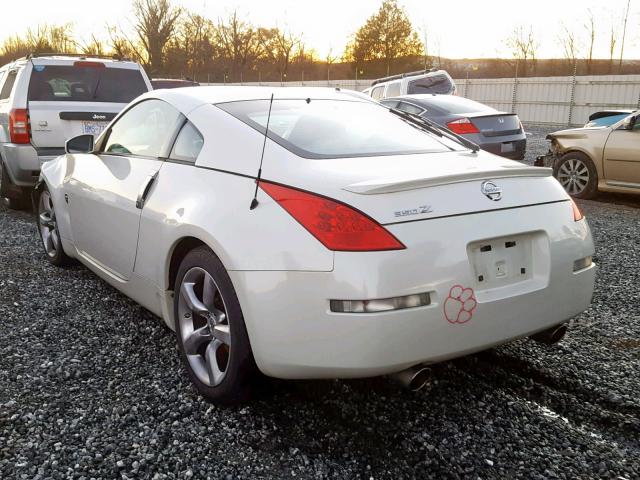 JN1AZ34D36M301844 - 2006 NISSAN 350Z COUPE WHITE photo 3