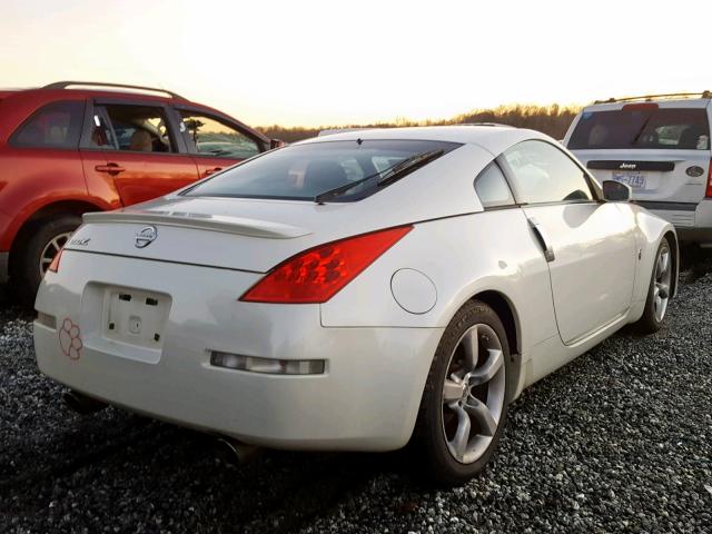 JN1AZ34D36M301844 - 2006 NISSAN 350Z COUPE WHITE photo 4