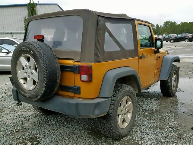 1C4AJWAG4EL275375 - 2014 JEEP WRANGLER S ORANGE photo 4