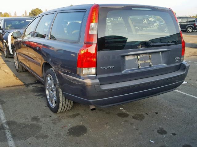 YV1SJ59H042414993 - 2004 VOLVO V70 GRAY photo 3