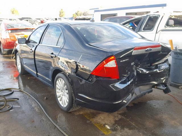 3FADP0L39AR146598 - 2010 FORD FUSION HYB BLACK photo 3