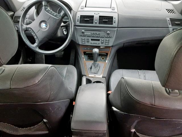 WBXPA93494WA64724 - 2004 BMW X3 3.0I SILVER photo 9