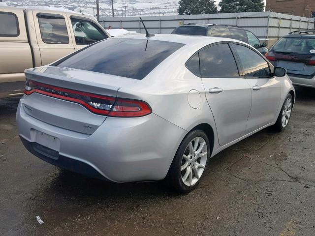 1C3CDFBA0DD318293 - 2013 DODGE DART SXT SILVER photo 4