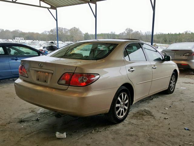 JTHBF30G020042305 - 2002 LEXUS ES 300 GOLD photo 4