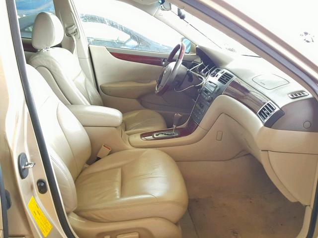 JTHBF30G020042305 - 2002 LEXUS ES 300 GOLD photo 5