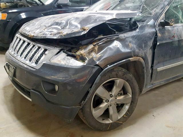 1J4RR6GT3BC606372 - 2011 JEEP GRAND CHER GRAY photo 9