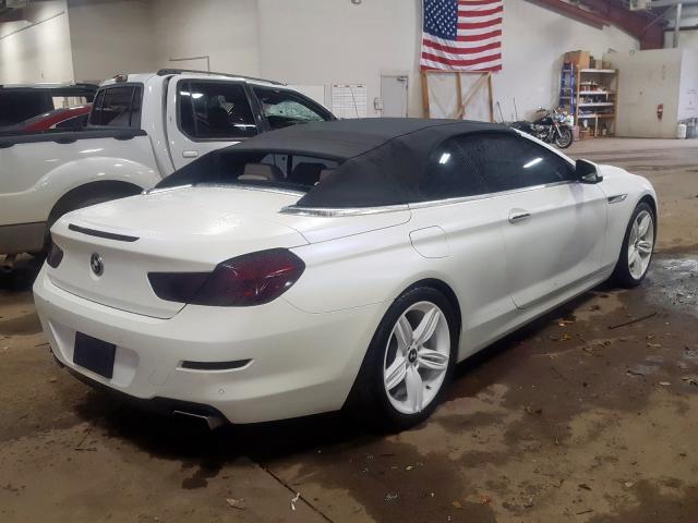 WBALZ3C52CDL70386 - 2012 BMW 650 I WHITE photo 4