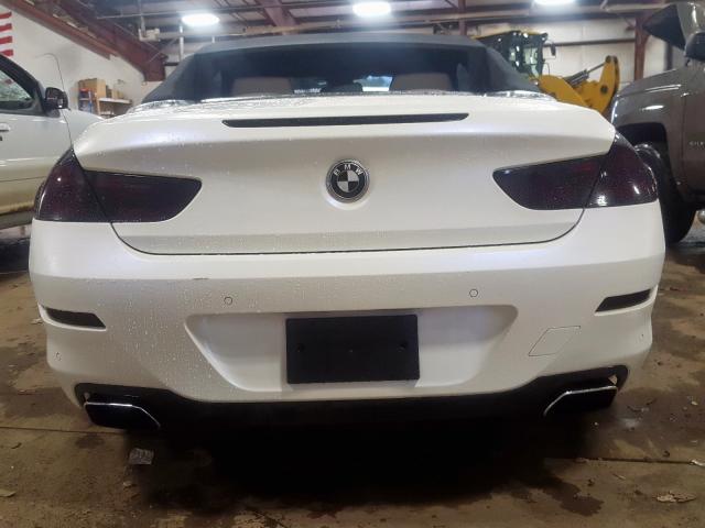 WBALZ3C52CDL70386 - 2012 BMW 650 I WHITE photo 9