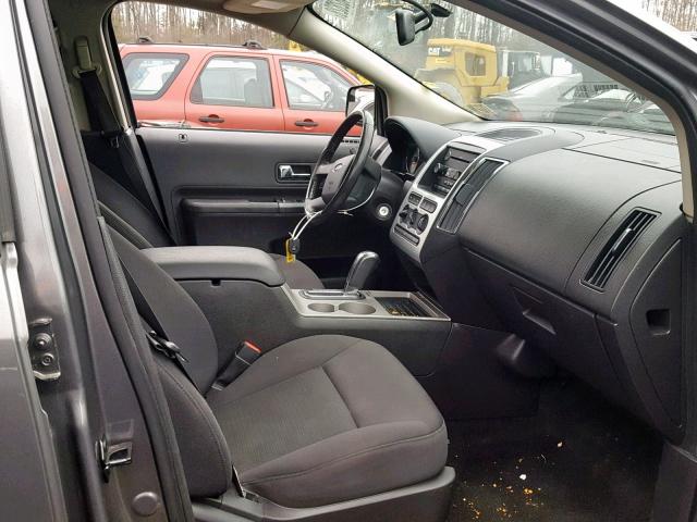 2FMDK48C99BA67317 - 2009 FORD EDGE SEL GRAY photo 5