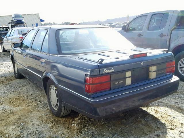 2B3CB56U4LH703357 - 1990 DODGE MONACO LE BLUE photo 3