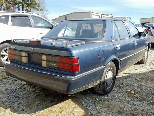 2B3CB56U4LH703357 - 1990 DODGE MONACO LE BLUE photo 4