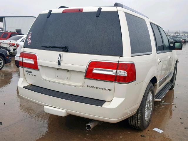5LMFU27518LJ20176 - 2008 LINCOLN NAVIGATOR CREAM photo 4