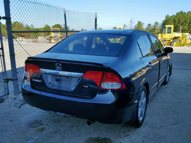 2HGFA16639H316477 - 2009 HONDA CIVIC BLACK photo 4