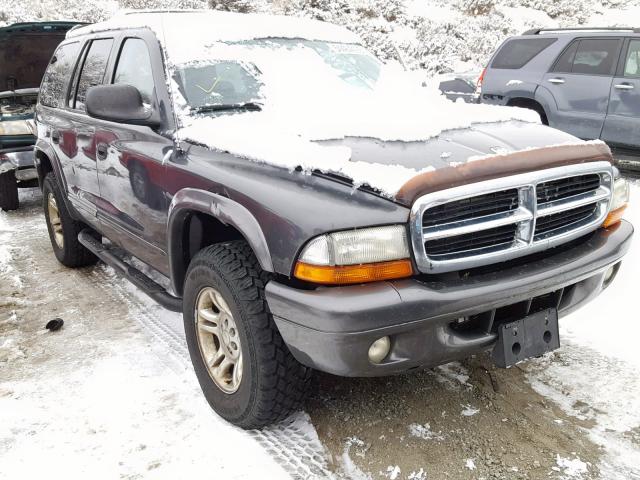 1B4HS48N62F135114 - 2002 DODGE DURANGO SL GRAY photo 1