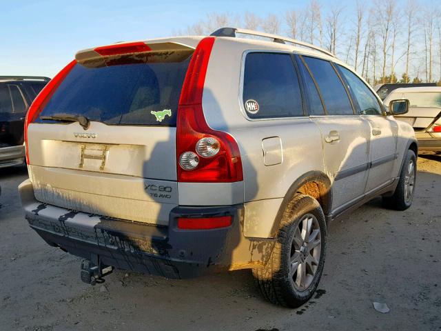 YV1CZ91H831019562 - 2003 VOLVO XC90 T6 SILVER photo 4