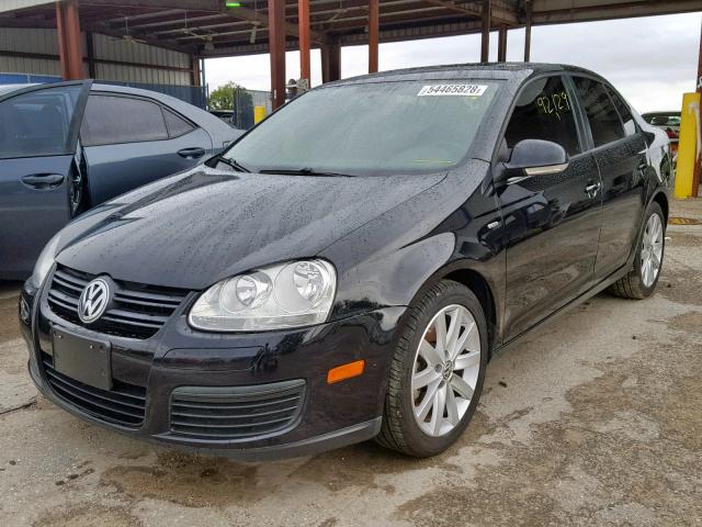 3VWRA7AJ0AM036867 - 2010 VOLKSWAGEN JETTA WOLF BLACK photo 2