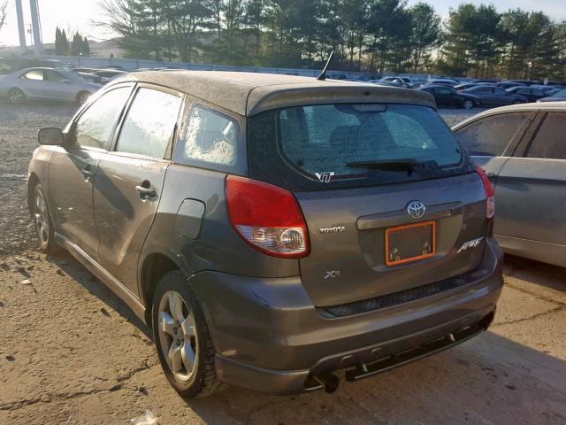 2T1KR32E54C305868 - 2004 TOYOTA MATRIX GRAY photo 3