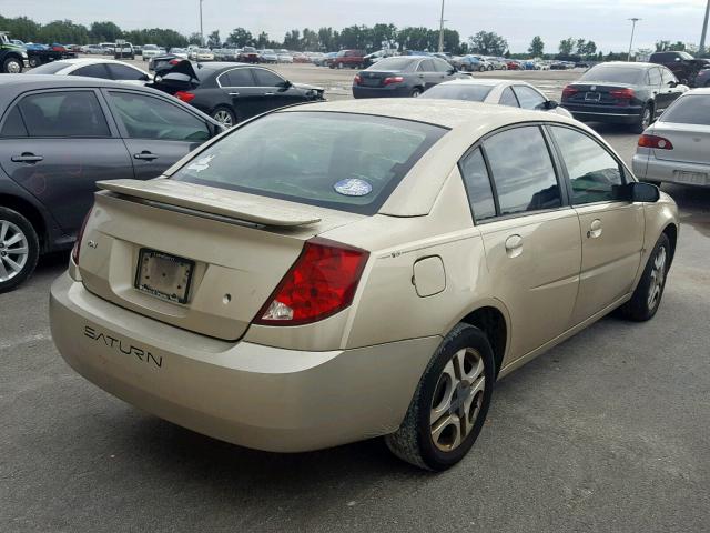 1G8AL52F54Z121354 - 2004 SATURN ION LEVEL GOLD photo 4