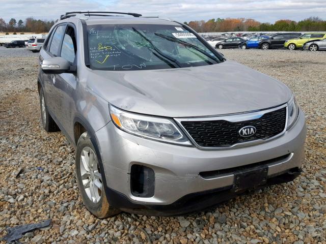 5XYKT4A61EG534426 - 2014 KIA SORENTO LX SILVER photo 1