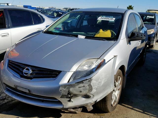 3N1AB6AP7BL659392 - 2011 NISSAN SENTRA 2.0 SILVER photo 2