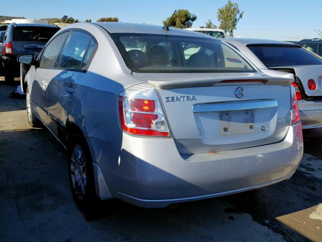 3N1AB6AP7BL659392 - 2011 NISSAN SENTRA 2.0 SILVER photo 3