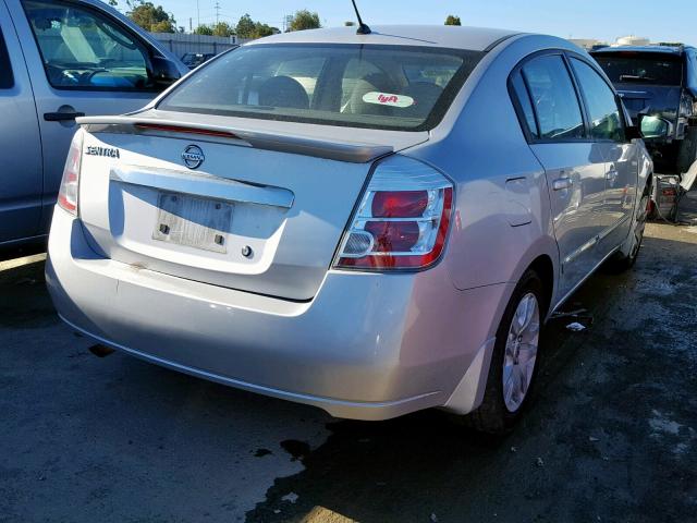 3N1AB6AP7BL659392 - 2011 NISSAN SENTRA 2.0 SILVER photo 4