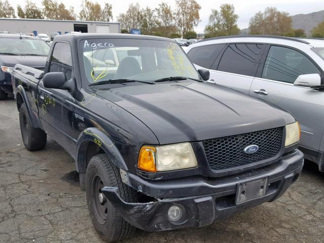 1FTYR10U72PA51457 - 2002 FORD RANGER BLACK photo 1