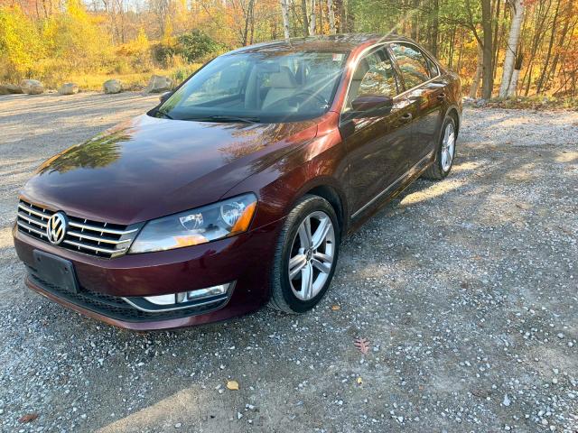 1VWBN7A3XDC128453 - 2013 VOLKSWAGEN PASSAT SE MAROON photo 2