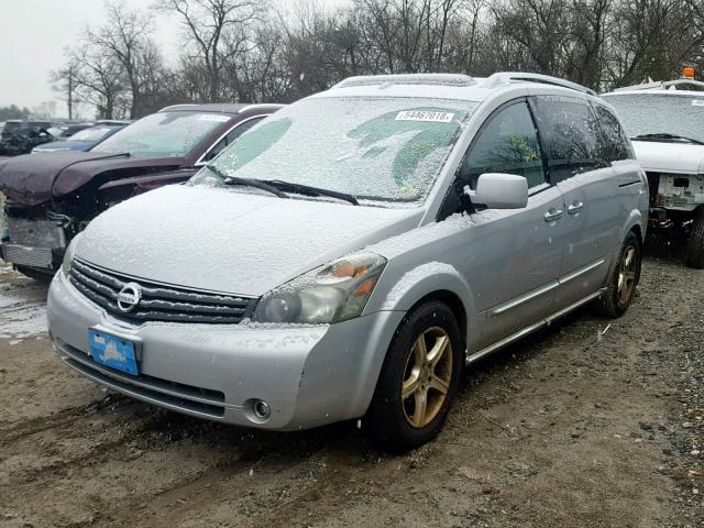 5N1BV28U57N139532 - 2007 NISSAN QUEST S SILVER photo 2