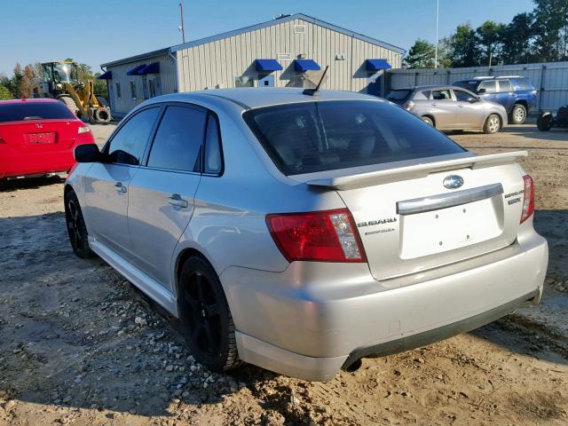 JF1GE7G68AG512221 - 2010 SUBARU IMPREZA WR SILVER photo 3