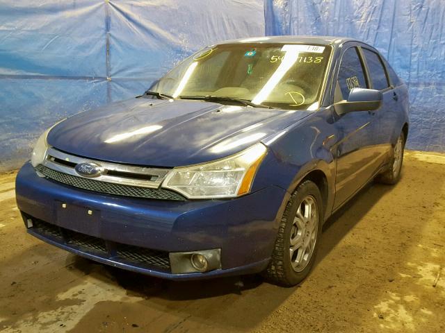 1FAHP36N89W243672 - 2009 FORD FOCUS SES BLUE photo 2