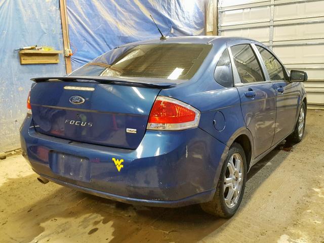 1FAHP36N89W243672 - 2009 FORD FOCUS SES BLUE photo 4