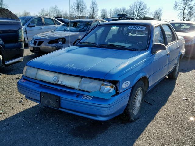 1MEPM36X1PK617770 - 1993 MERCURY TOPAZ GS BLUE photo 2