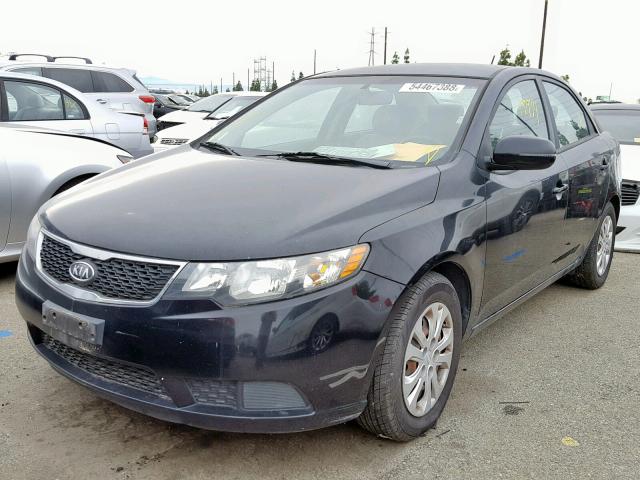 KNAFU4A20B5419278 - 2011 KIA FORTE EX BLACK photo 2