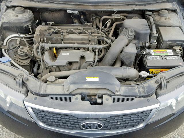 KNAFU4A20B5419278 - 2011 KIA FORTE EX BLACK photo 7