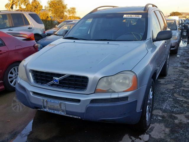 YV1CZ91H141101568 - 2004 VOLVO XC90 T6 GRAY photo 2