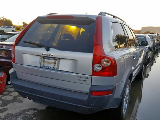 YV1CZ91H141101568 - 2004 VOLVO XC90 T6 GRAY photo 4