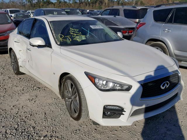 JN1BV7AP8FM337602 - 2015 INFINITI Q50 BASE WHITE photo 1