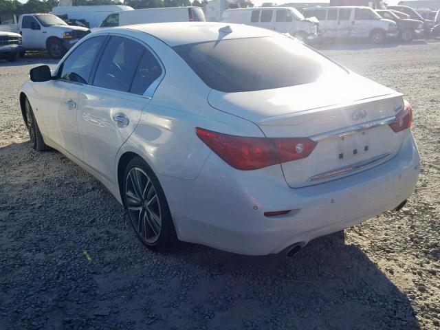 JN1BV7AP8FM337602 - 2015 INFINITI Q50 BASE WHITE photo 3