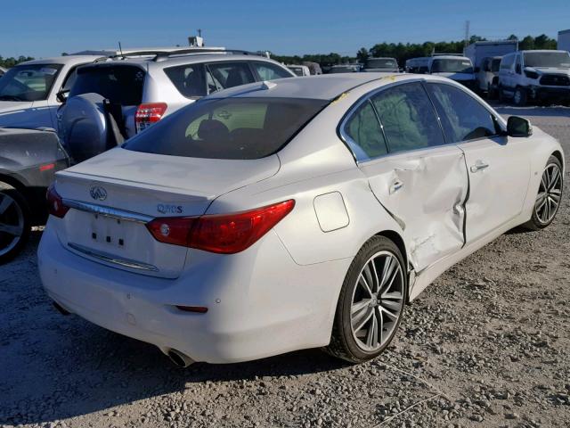 JN1BV7AP8FM337602 - 2015 INFINITI Q50 BASE WHITE photo 4