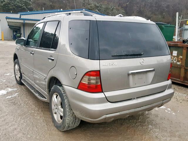 4JGAB57E65A566223 - 2005 MERCEDES-BENZ ML 350 BEIGE photo 3