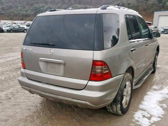 4JGAB57E65A566223 - 2005 MERCEDES-BENZ ML 350 BEIGE photo 4